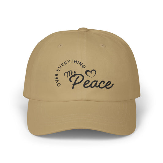 Dad Cap — "Over Everything My Peace" Embroidered Baseball Hat